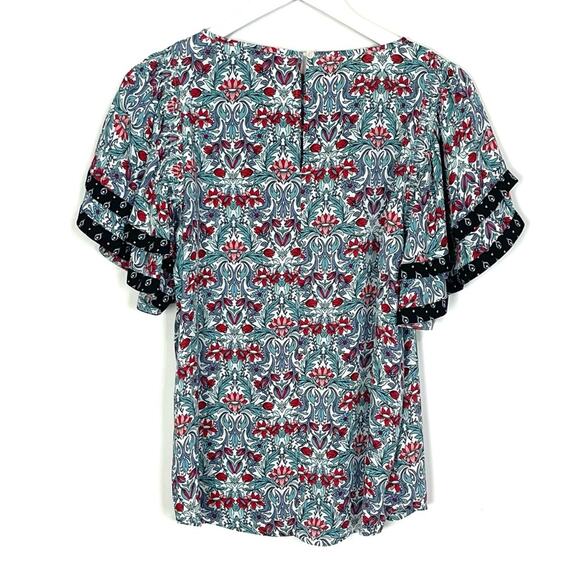 Loft Floral Ruffle Blouse - Picture 5 of 7